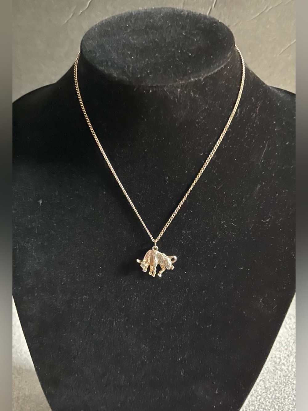 Bull Pendant Necklace
